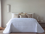 Edredón Jacquard Riaza con funda/s de cojín color 01 Blanco, 02 Beige ó 03 Gris