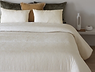 Edredón Jacquard Laredo con funda/s de cojín color 01 Blanco