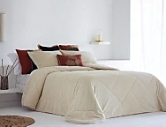 Edredón Sherpa Jacquard Pina con fundas de cojín color 01 Gris, 02 Marrón ó 03 Natural