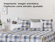 Edredón Ajustable Icon color Azul o Gris