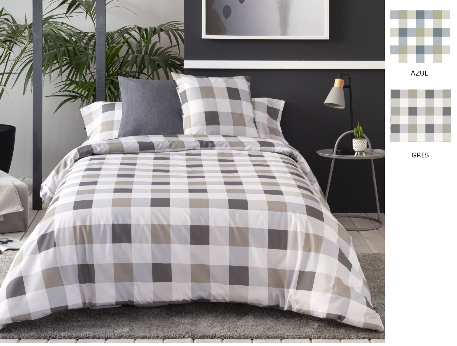 Confecciones Paula Funda nórdica Icon color Azul o Gris