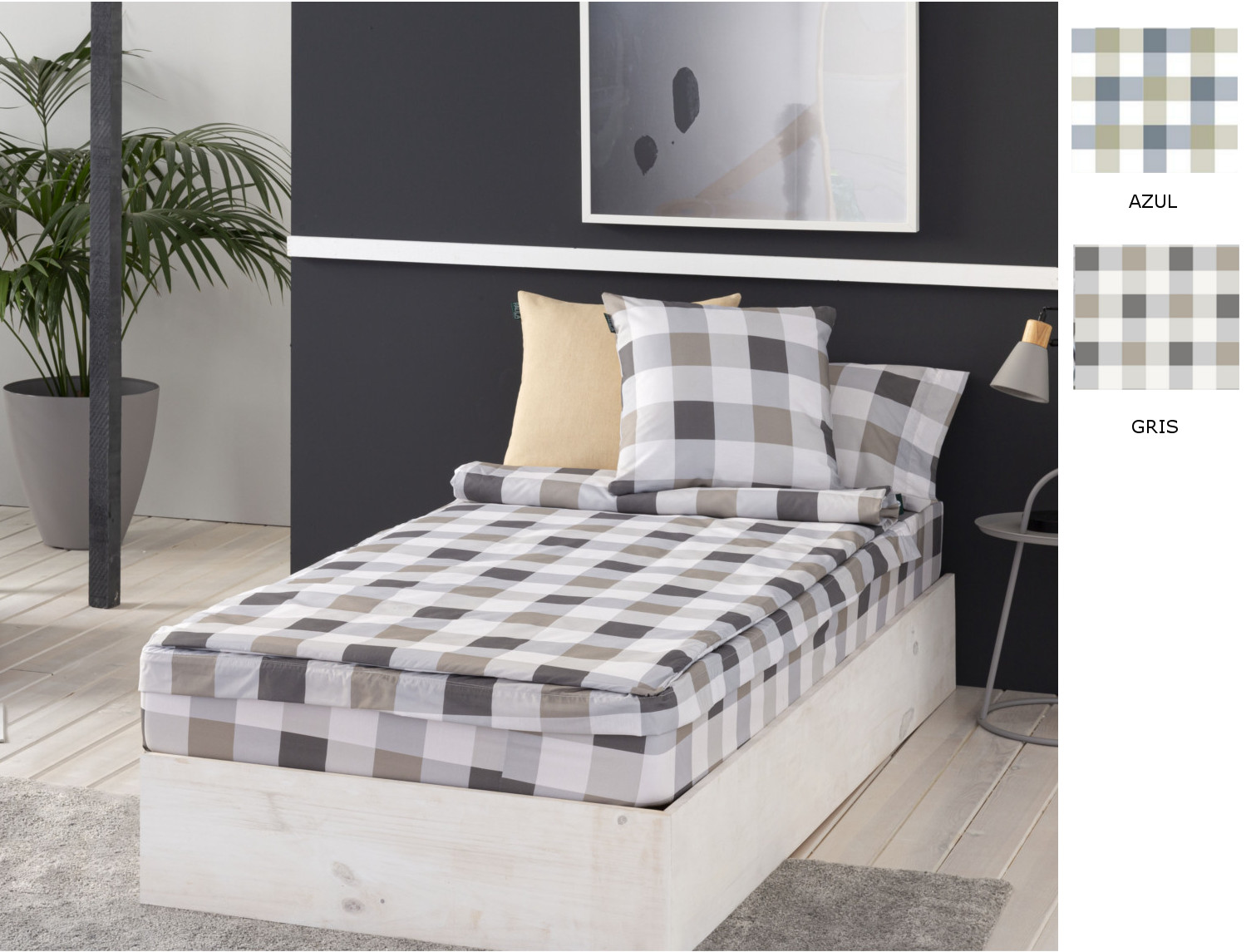 Confecciones Paula Saco nórdico Icon color Azul o Gris