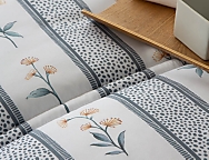 Edredón estampado Andujar con funda/s de cojín color 01 Azul