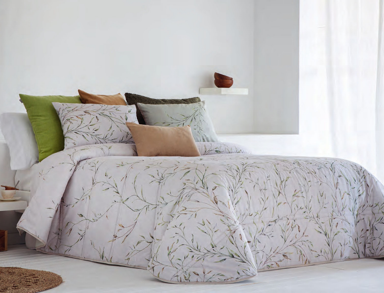 Sandeco Edredón estampado Prado con funda/s de cojín Multicolor