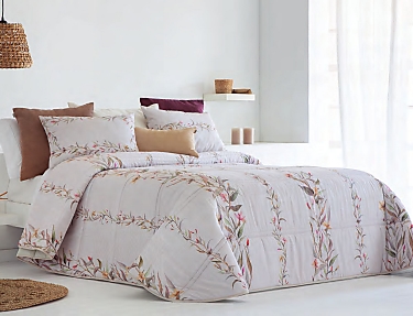 Sandeco - Edredón estampado Algar con funda/s de cojín Multicolor