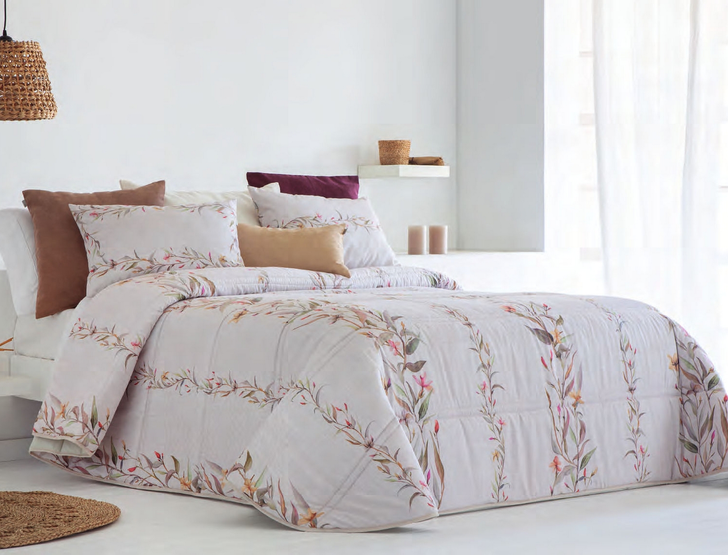 Sandeco Edredón estampado Algar con funda/s de cojín Multicolor