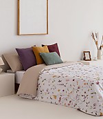 Edredón estampado Encina con funda/s de cojín Multicolor