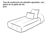 Haz clic para ampliar Edredón Ajustable Mijas color Azul, Beige o Rosa