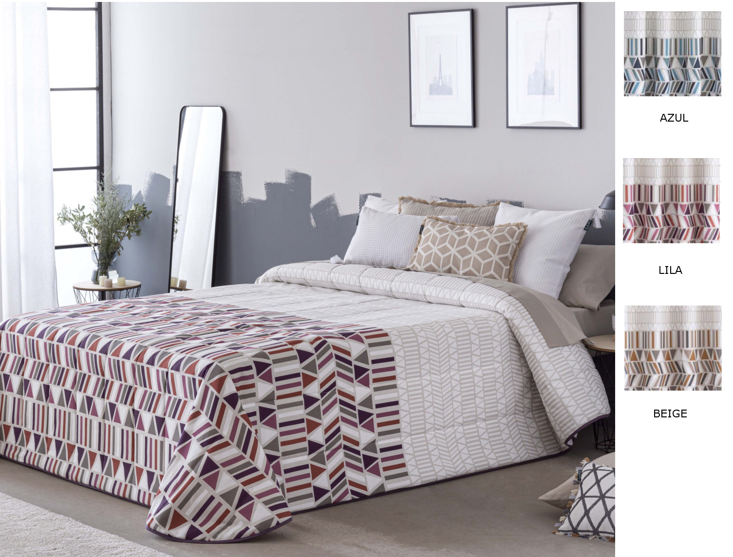 Confecciones Paula Bouti Eibar color Azul, Beige o Lila