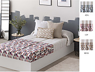 Edredón Ajustable Eibar color Azul, Beige o Lila