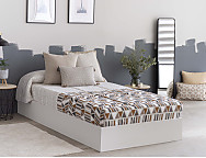 Edredón Ajustable Eibar color Azul, Beige o Lila