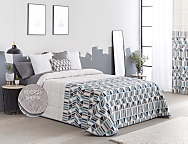 Edredón Sherpa Eibar color Azul, Beige o Lila