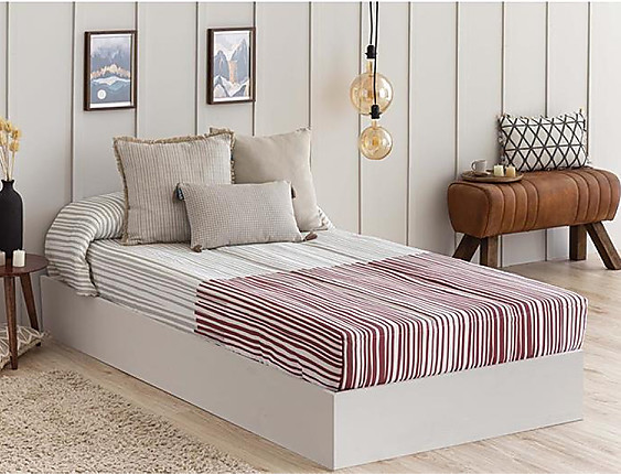 Confecciones Paula - Edredón Ajustable Loja color Caldera