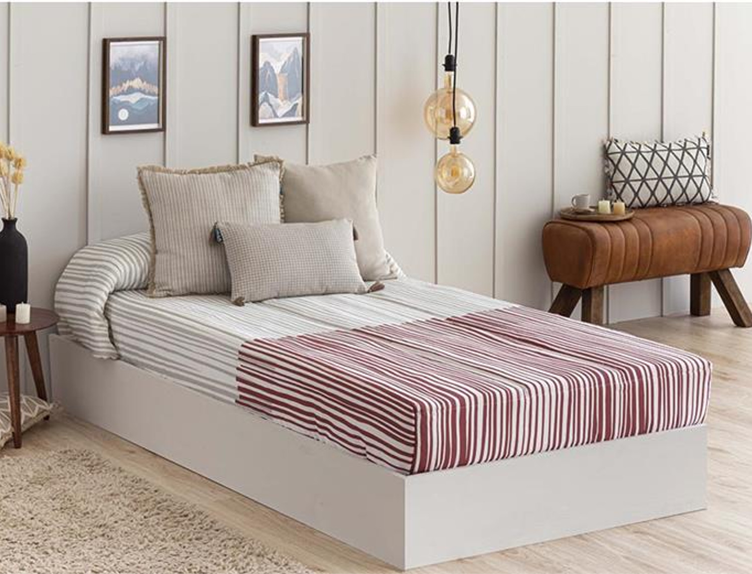 Confecciones Paula Edredón Ajustable Loja color Caldera