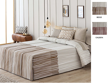 Confecciones Paula - Edredón Conforter Loja color Beige o Caldera