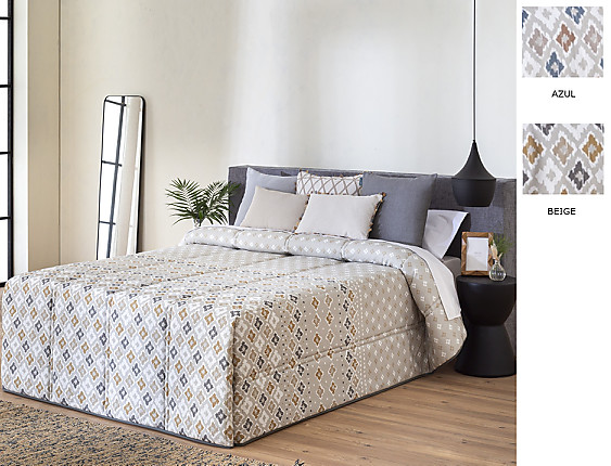 Confecciones Paula - Edredón Conforter Toledo color Azul o Beige