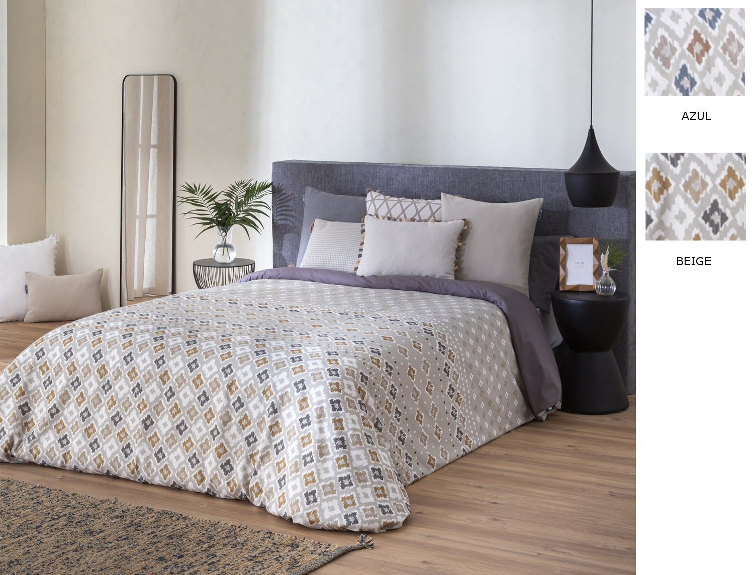 Confecciones Paula Funda nórdica Toledo color Azul o Beige