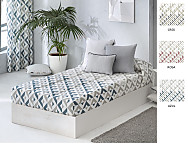 Edredón Ajustable Murcia color Gris o Rosa