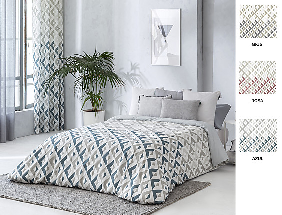 Confecciones Paula - Funda nórdica Murcia color Gris o Rosa