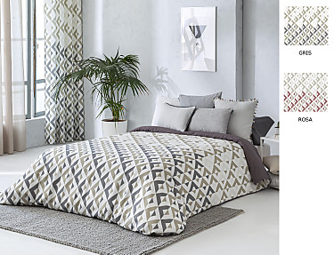 Confecciones Paula - Funda nórdica Murcia color Gris o Rosa
