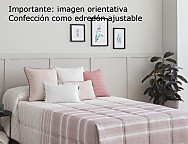 Edredón Ajustable Duero color Beige piedra o Rosa