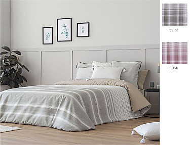 Confecciones Paula - Funda nórdica Duero color Beige piedra o Rosa