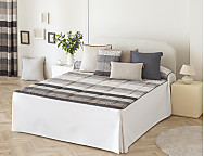 Colcha edredón Dover con cojín incluído color Nude, Taupé o Turquesa