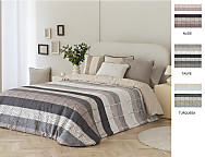 Funda nórdica Dover color Nude, Taupé o Turquesa