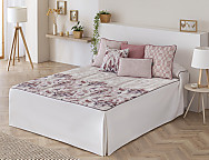 Colcha edredón Aranjuez con cojín incluído color Beige o Lila