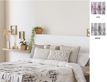 Confecciones Paula - Edredón Ajustable Aranjuez color Beige o Lila