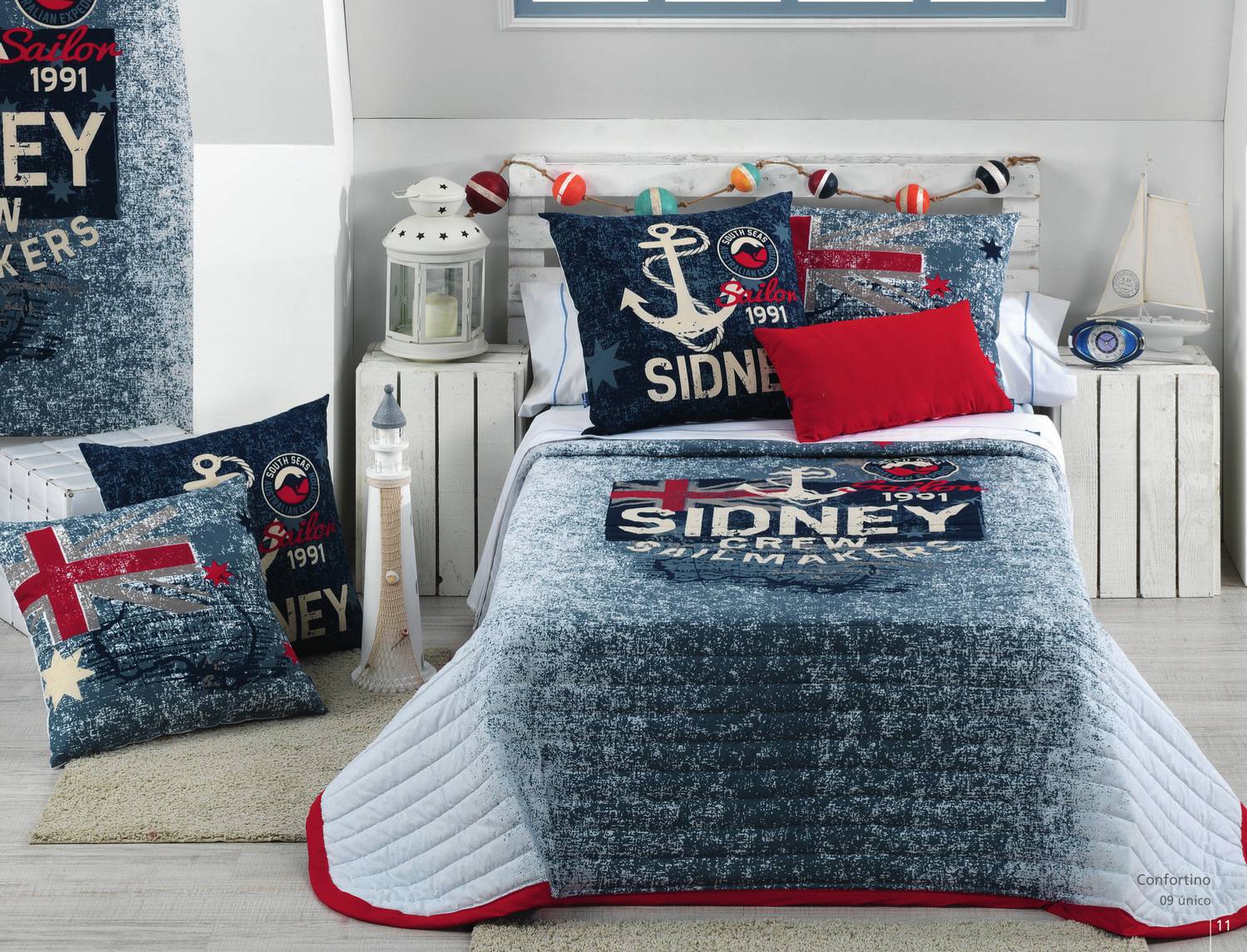 Cañete Confortino Sidney color Azul