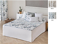 Colcha edredón Zamora con cojín incluído color Azul o Beige