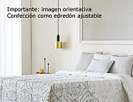 Edredón Ajustable Logroño color Azul o Beige