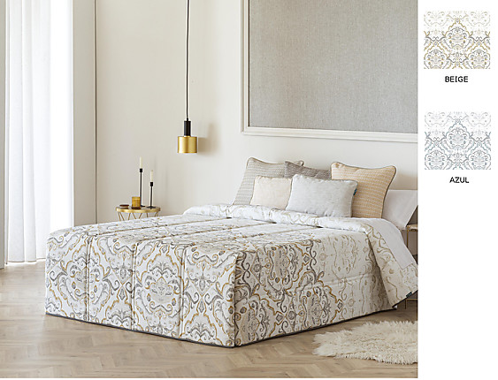 Confecciones Paula - Edredón Conforter Logroño color Azul o Beige