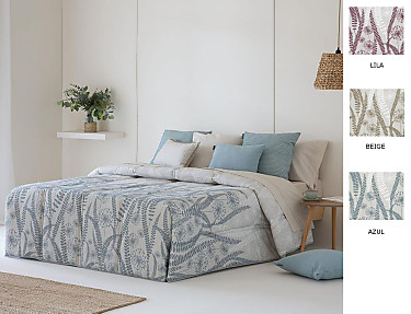 Confecciones Paula - Edredón Conforter Jerte color Azul, Beige o Lila