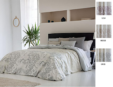 Confecciones Paula - Funda nórdica Isaba color Beige, Gris o Lila