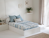 Edredón Ajustable Beret color Beige, Gris o Turquesa