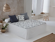 Colcha edredón Arties con cojín incluído color Caldera, Gris o Turquesa