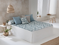 Colcha edredón Arties con cojín incluído color Caldera, Gris o Turquesa