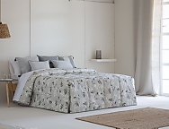 Edredón Conforter Arties color Caldera, Gris o Turquesa