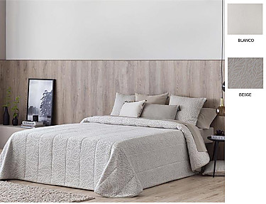 Confecciones Paula - Edredón bouti Piqué Pedraza doble relleno (200 gr) color Beige o Blanco