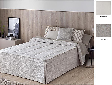 Confecciones Paula - Colcha edredón piqué Pedraza color Beige o Blanco