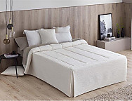 Colcha edredón piqué Pedraza color Beige o Blanco