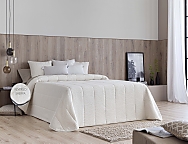 Edredón Sherpa Piqué Pedraza color Beige o Blanco