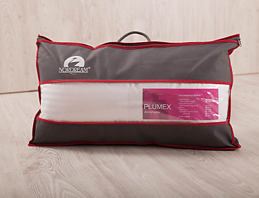 Nordream - Almohada plumón y poliéster Plumex. Doble funda. Densidad Media-Alta