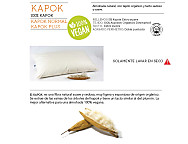 Almohada 100% Vegana Kapok Plus. 1 funda orgánica. Densidad Media-Alta