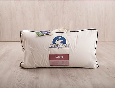 Nordream - Almohada plumón Nature. 1 funda. Densidad Media