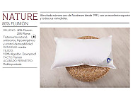 Almohada plumón Nature. 1 funda. Densidad Media