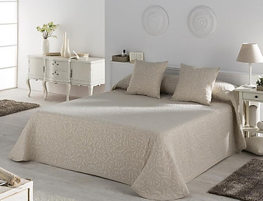 JVR - Colcha Piqué Alina Café cama de 90 oferta fin de existencias