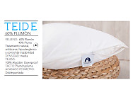 Relleno de cojín 60% plumón Teide. Tejido Algodón Downproof